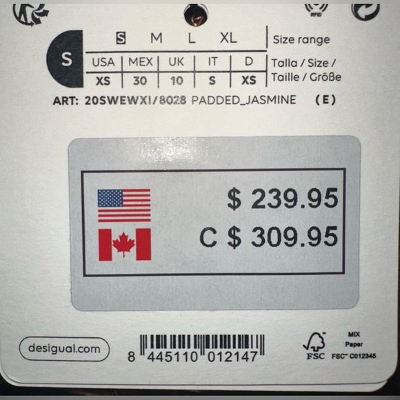 Desigual Women’s Winter Jacket NWT - Picture 4 of 9